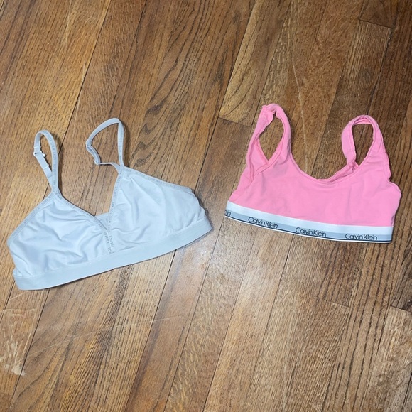 •JUSTICE & CALVIN KLEIN•BUNDLE OF 2-LITTLE GURLS BRAS SUZE 10/12 EUC - Picture 3 of 9